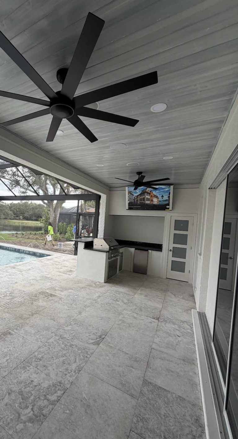 covered patio outdoor kitchen