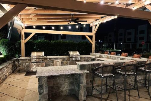 outdoor kitchen countertop